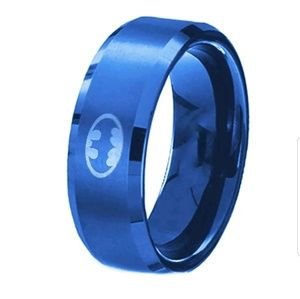 Men's Stainless Steel Ring Batman Wedding Band